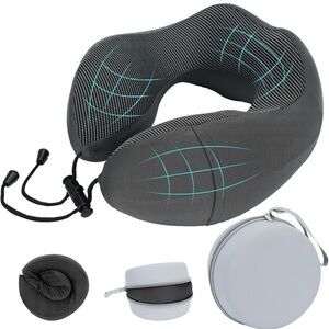 NEW - Travel Neck Pillow - Memory Foam U-Shaped - Sleep Neck Pillow 360° Ergonom